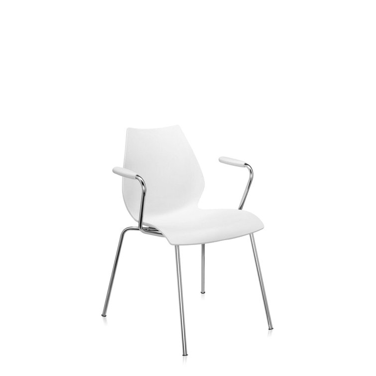 Maui Armchair in Chrome Legs by Vico Magistretti